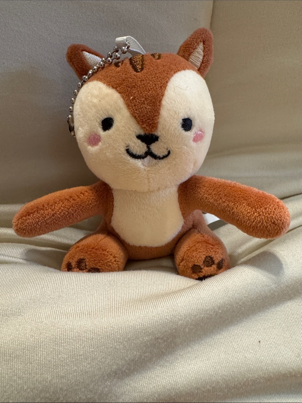 Plush Squirrel Keychain